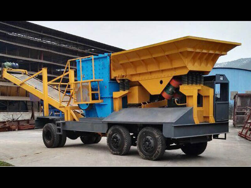 車載輪胎式移動(dòng)破碎站 車載輪胎式移動(dòng)破碎站