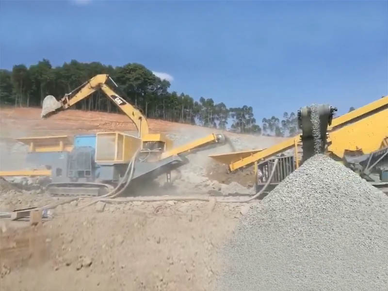 移動式建筑垃圾破碎站 移動式建筑垃圾破碎站